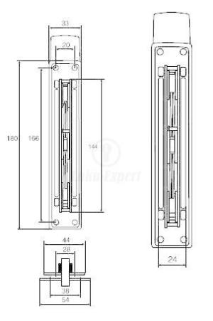 Abloy DF3001 (līdz 3000mm augstām durvīm)